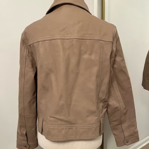 REISS KAJA LEATHER JACKET - Picture 2 of 5